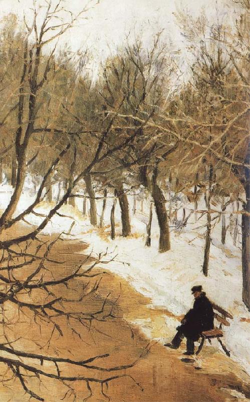 Vasily Surikov Boulevard Zubov in Winter Norge oil painting art